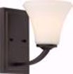 Picture of NUVO Lighting 60/6301 Fawn 1 Light Vanity Fixture - Mahogany Bronze Finish
