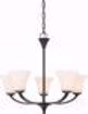 Picture of NUVO Lighting 60/6305 Fawn 5 Light Chandelier Fixture - Mahogany Bronze Finish