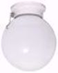 Picture of NUVO Lighting 60/712 1 Light - 6" - Ceiling Fixture - White Ball with Pull Chain Switch
