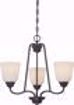 Picture of NUVO Lighting 62/379 Calvin - 3 Light Chandelier with Satin White Glass - LED Omni Included