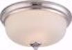 Picture of NUVO Lighting 62/383 Kirk - 2 Light Flush Fixture with Etched Opal Glass - LED Omni Included