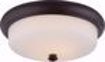 Picture of NUVO Lighting 62/413 Dylan - 2 Light Flush Fixture with Etched Opal Glass - LED Omni Included