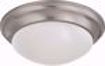 Picture of NUVO Lighting 62/788 LED Light Fixture; 14" Flush Mounted; Frosted Glass; Brushed Nickel Finish; 120-277 Volts