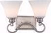 Picture of NUVO Lighting 62/802 Tess 2-Light Vanity; Brushed Nickel Finish