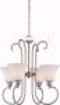 Picture of NUVO Lighting 62/804 Tess 4-Light Foyer Fixture; Brushed Nickel Finish