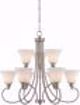 Picture of NUVO Lighting 62/810 Tess 9 Light Chandelier; Brushed Nickel Finish
