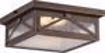 Picture of NUVO Lighting 62/813 Roxton Flush Lantern; Umber Bay Finish