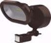 Picture of NUVO Lighting 65/092 LED Security Light; Single Head; Motion Sensor Included; Bronze Finish; 4000K; 1200 Lumens