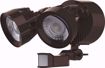 Picture of NUVO Lighting 65/204 LED Security Light; Dual Head; Motion Sensor Included; Bronze Finish; 3000K