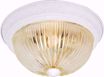 Picture of NUVO Lighting SF76/192 2 Light - 13" - Flush Mount - Clear Ribbed Glass