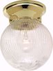 Picture of NUVO Lighting SF76/256 1 Light - 6" - Ceiling Fixture - Clear Ribbed Ball