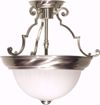 Picture of NUVO Lighting SF76/433 2 Light - 13" - Semi-Flush - Frosted Melon Glass