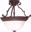 Picture of NUVO Lighting SF76/436 2 Light - 13" - Semi-Flush Dome - Frosted Melon Glass