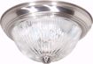 Picture of NUVO Lighting SF76/611 3 Light - 15" - Flush Mount - Clear Ribbed Glass