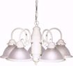 Picture of NUVO Lighting SF76/693 5 Light - 22" - Chandelier - With Frosted Ribbed Shades