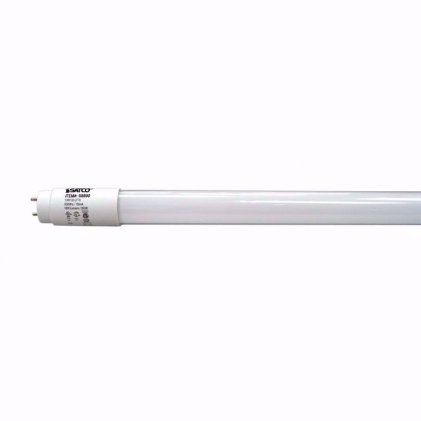 Picture of SATCO S8890  13T8/LED/48-830/DUAL/BP-DR  GLASS 48" LED Light Bulb